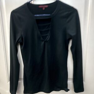 Buckle Black long sleeve top